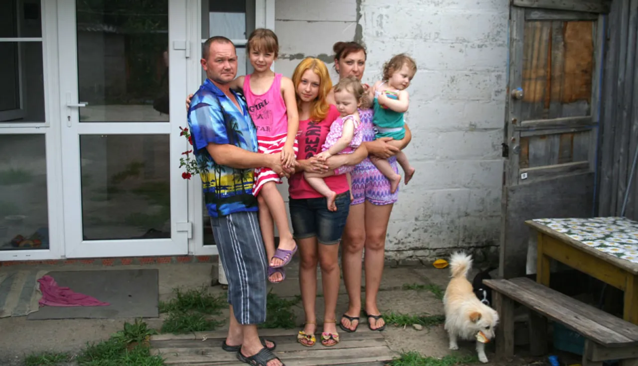 Famille de réfugies ukrainiens_association France-Ukraine_À travers l'Europe
